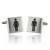 Male And Female Toilet Sign Cufflinks-Cufflinks-TheCuffShop-C01561-TheCuffShop.com.au