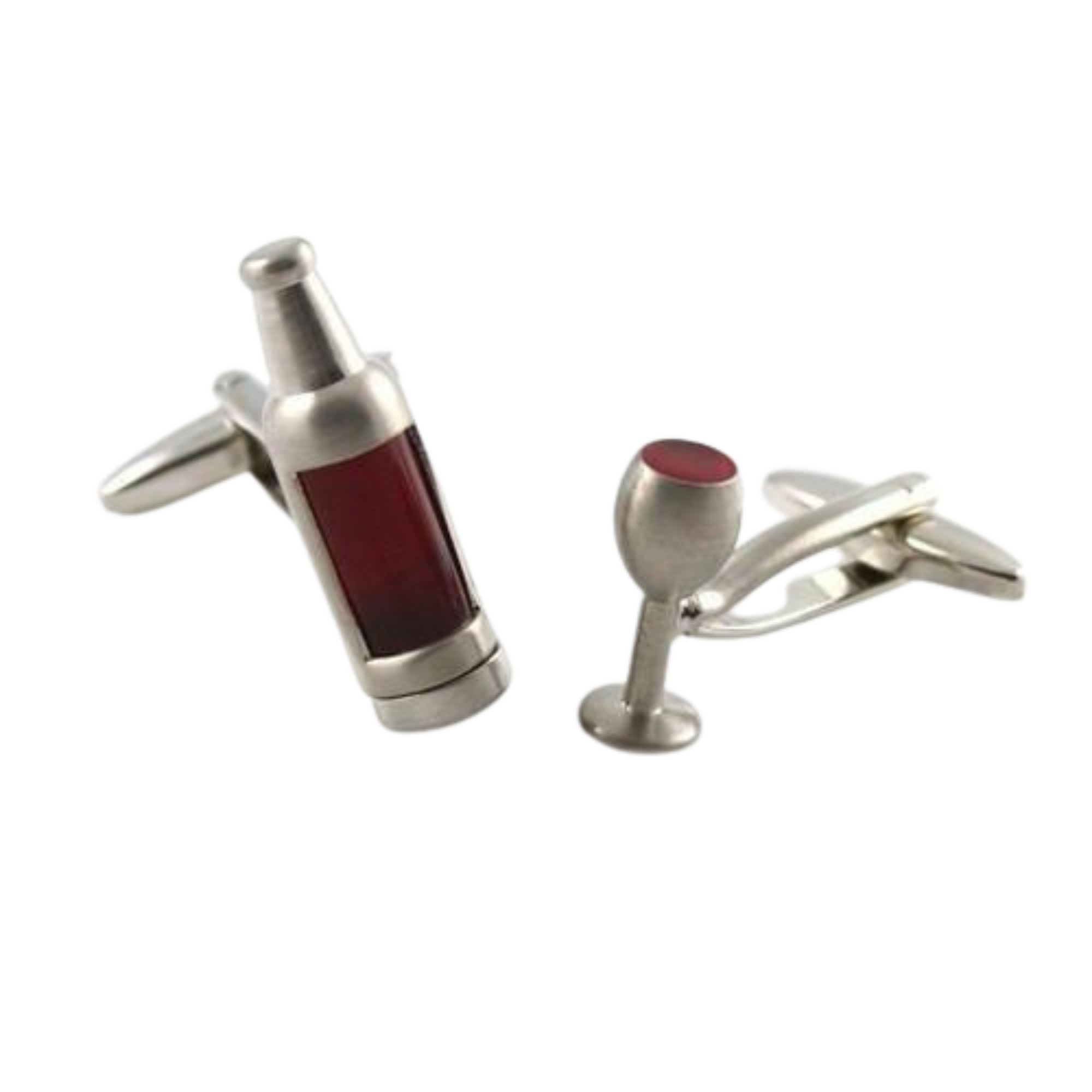 Bottle And Wine Glass Cufflinks