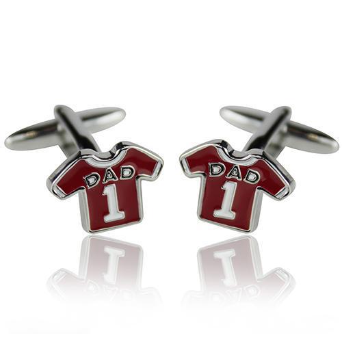 #1 Dad Jersey Cufflinks-Cufflinks-TheCuffShop-C00731-TheCuffShop.com.au