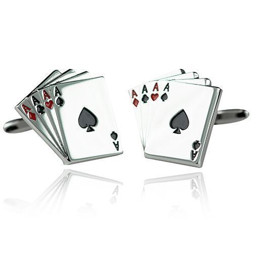 4 Spades Cufflinks-Cufflinks-TheCuffShop-C00440-TheCuffShop.com.au