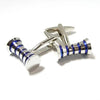 Banded Cylinder Cufflinks-Cufflinks-TheCuffShop-C00583-TheCuffShop.com.au