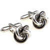 Black And Silver Cufflinks-Cufflinks-TheCuffShop-C00053-TheCuffShop.com.au