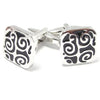 Black Design Cufflinks-Cufflinks-TheCuffShop-C00686-TheCuffShop.com.au