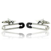 Black Safety Pin Cufflinks-Cufflinks-TheCuffShop-C01553-TheCuffShop.com.au