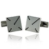 Black Uneven Stone Cufflinks-Cufflinks-TheCuffShop-C00064-TheCuffShop.com.au