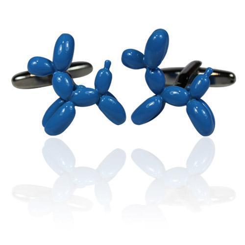 Blue Balloon Dog Cufflinks-Cufflinks-TheCuffShop-C00992-TheCuffShop.com.au