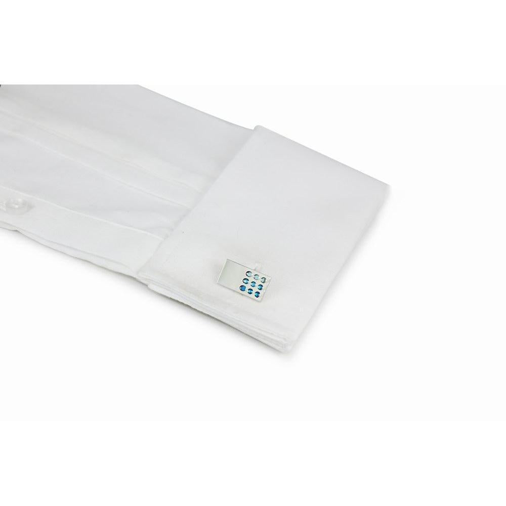 Blue Eclipse Cufflinks-Cufflinks-TheCuffShop-C00734-TheCuffShop.com.au