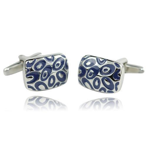 Blue Swirld Cufflinks-Cufflinks-TheCuffShop-C00937-TheCuffShop.com.au