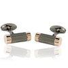 Bronze And Black Cufflinks-Cufflinks-TheCuffShop-C01880-TheCuffShop.com.au