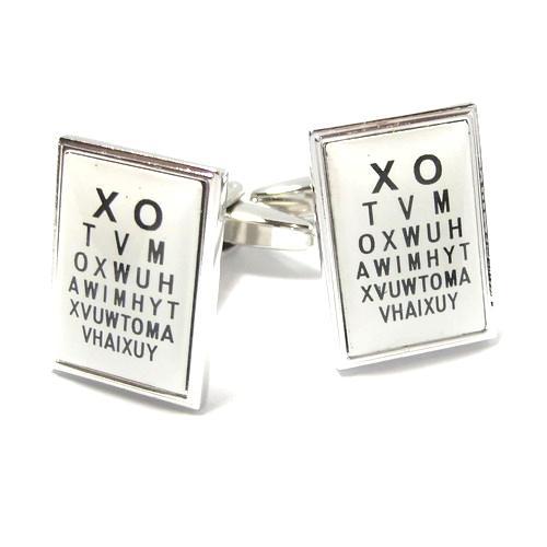 Eye Chart Cufflinks-Cufflinks-TheCuffShop-C00679-TheCuffShop.com.au