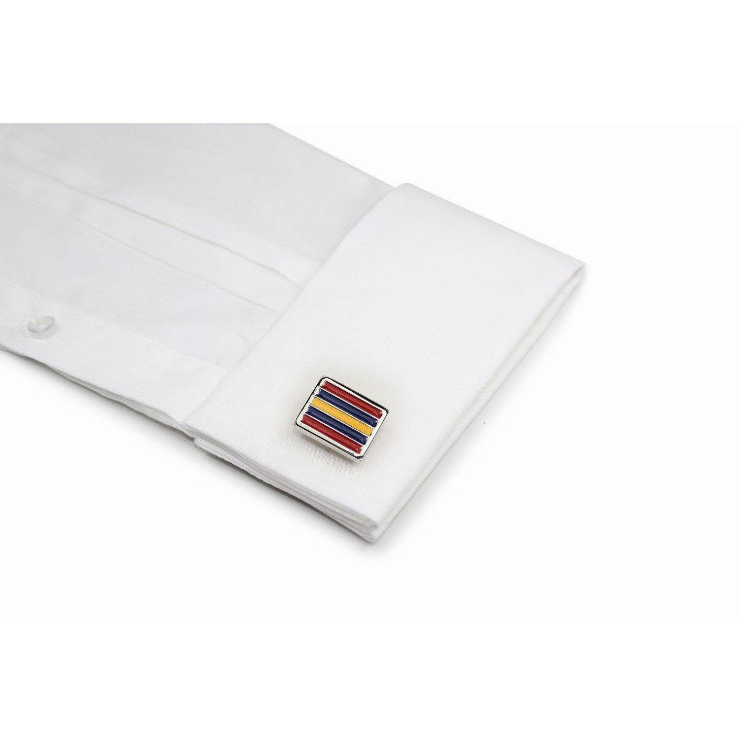 Footy Supporter Cufflinks-Cufflinks-TheCuffShop-C01298-TheCuffShop.com.au