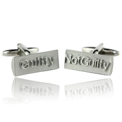 Guilty And Not Guilty Cufflinks-Cufflinks-TheCuffShop-C01555-TheCuffShop.com.au