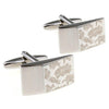 Half Floral Laser Cufflinks-Cufflinks-TheCuffShop-C00061-TheCuffShop.com.au