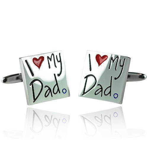 I Love My Dad Cufflinks-Cufflinks-TheCuffShop-C00462-TheCuffShop.com.au