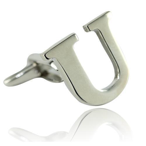 Letter U Cufflinks-Cufflinks-TheCuffShop-C01427-TheCuffShop.com.au