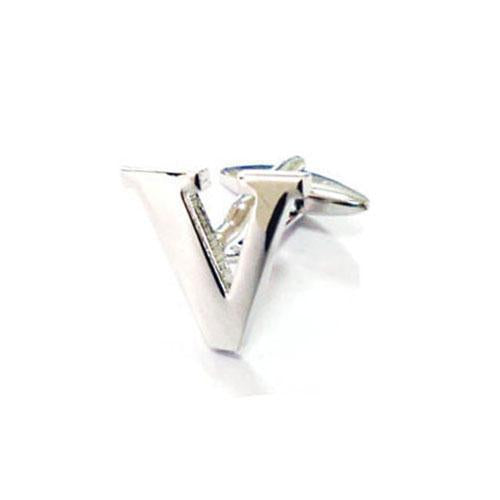 Letter V Cufflinks-Cufflinks-TheCuffShop-C01428-TheCuffShop.com.au