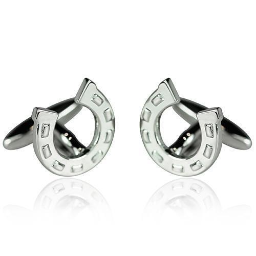 Lucky Horse Shoe Cufflinks-Cufflinks-TheCuffShop-C00540-TheCuffShop.com.au