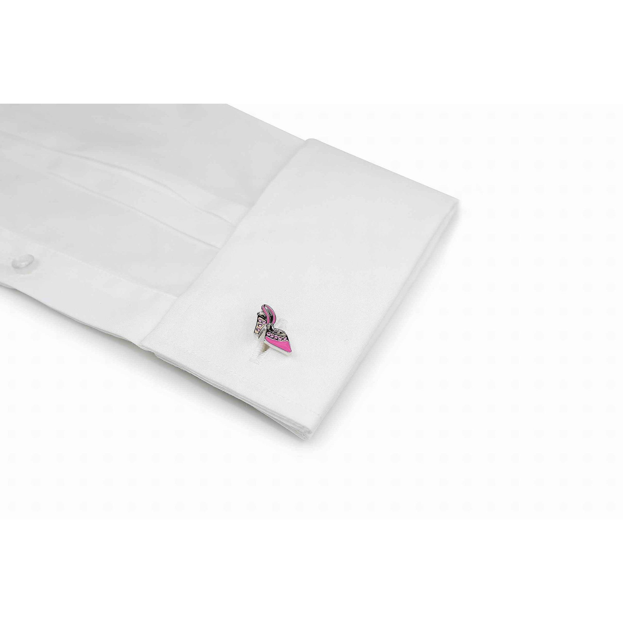 Pink Cinderella Cufflinks-Cufflinks-TheCuffShop-C00638-TheCuffShop.com.au