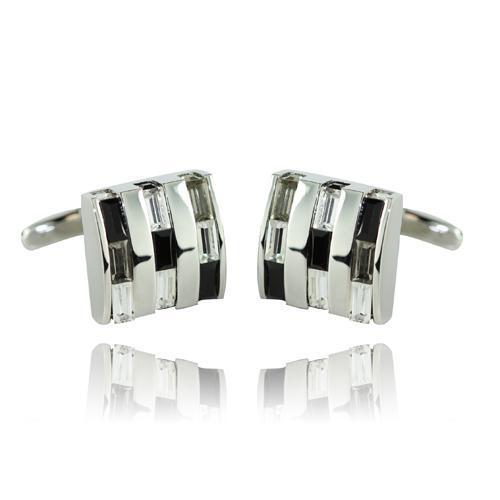 Retro Stripe Cufflinks-Cufflinks-TheCuffShop-C00383-TheCuffShop.com.au