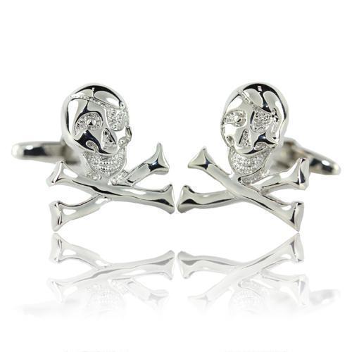 Scull And Xbone Cufflinks-Cufflinks-TheCuffShop-C00245-TheCuffShop.com.au