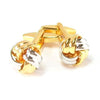 Silver And Gold Knot Cufflinks-Cufflinks-TheCuffShop-C00619-TheCuffShop.com.au