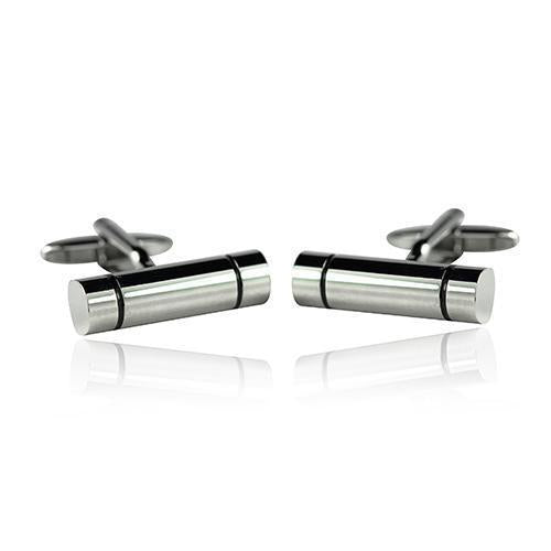 Silver Barrel Cufflinks-Cufflinks-TheCuffShop-C00425-TheCuffShop.com.au