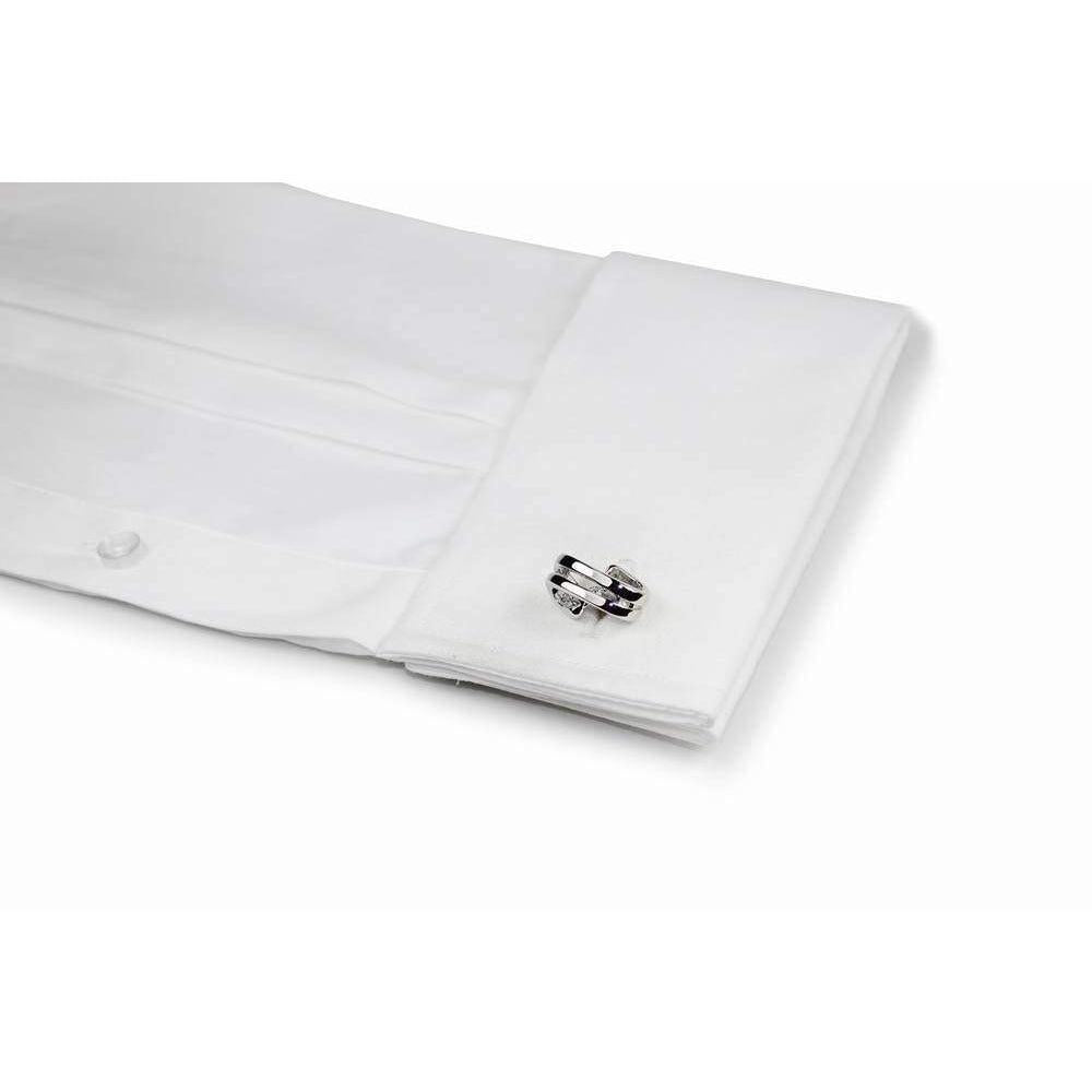 Silver Belt Cufflinks-Cufflinks-TheCuffShop-C00026-TheCuffShop.com.au