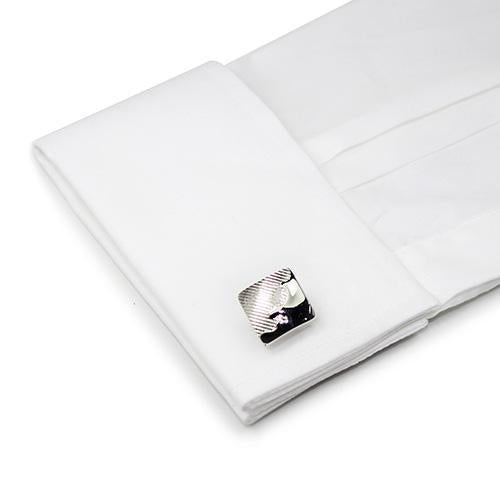 Silver Chasm Cufflinks-Cufflinks-TheCuffShop-C00257-TheCuffShop.com.au