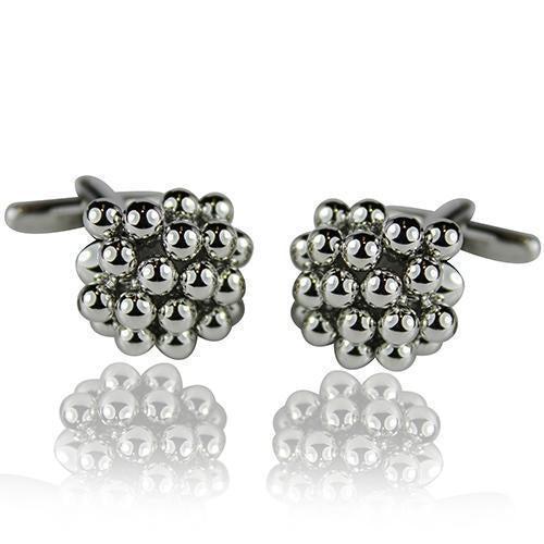 Silver Cluster Cufflinks-Cufflinks-TheCuffShop-C00725-TheCuffShop.com.au