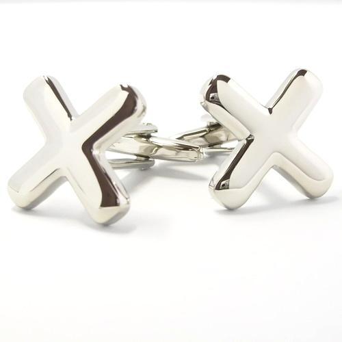 Silver Cross Cufflinks-Cufflinks-TheCuffShop-C00480-TheCuffShop.com.au