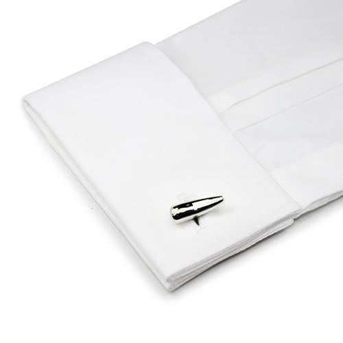Silver Link Tear Drop Cufflinks-Cufflinks-TheCuffShop-C01071-TheCuffShop.com.au