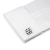 Silver Patterned Square Cufflinks