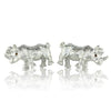 Silver Rhino Cufflinks-Cufflinks-TheCuffShop-C01281-TheCuffShop.com.au