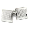 Silver Square Contrast Cufflinks-Cufflinks-TheCuffShop-C01070-TheCuffShop.com.au
