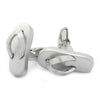 Silver Thong Cufflinks-Cufflinks-TheCuffShop-C01199-TheCuffShop.com.au