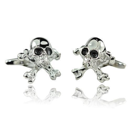 Skull And Xbones Cufflinks-Cufflinks-TheCuffShop-C00758-TheCuffShop.com.au