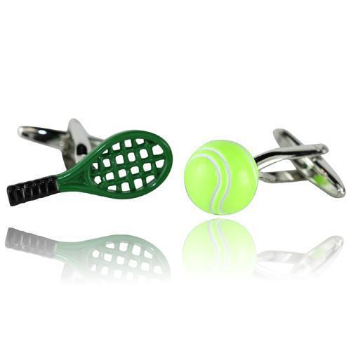 Tennis Bat And Ball Cufflinks-Cufflinks-TheCuffShop-C01108-TheCuffShop.com.au
