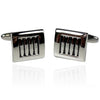 Black And Silver Square Cufflinks-Cufflinks-TheCuffShop-C00994-TheCuffShop.com.au