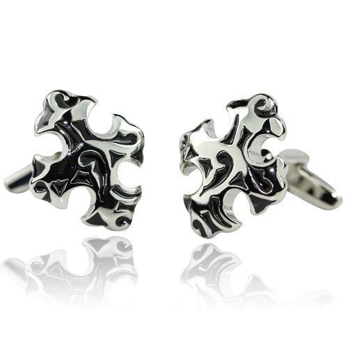 Black Ninja Star Cufflinks-Cufflinks-TheCuffShop-C00790-TheCuffShop.com.au