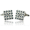Blue 4X3 Crystal Cufflinks-Cufflinks-TheCuffShop-C00789-TheCuffShop.com.au