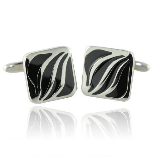 Diagonal Wave Cufflinks-Cufflinks-TheCuffShop-C00355-TheCuffShop.com.au