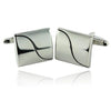 Elegant Wave Cufflinks-Cufflinks-TheCuffShop-C00375-TheCuffShop.com.au