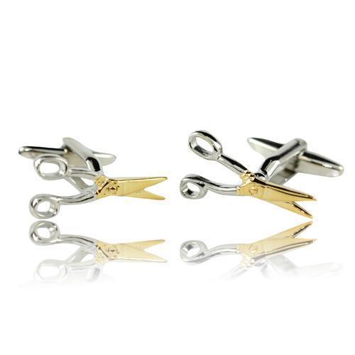 Gold Scissors Cufflinks-Cufflinks-TheCuffShop-C00807-TheCuffShop.com.au