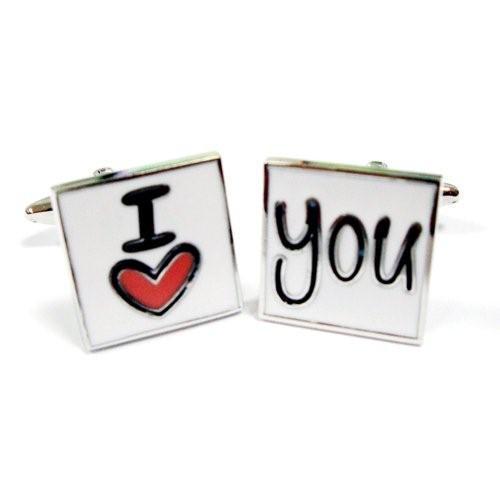 Love 2 Cufflinks-Cufflinks-TheCuffShop-C00316-TheCuffShop.com.au