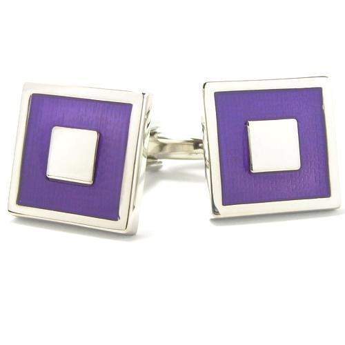 Purple Squares Cufflinks-Cufflinks-TheCuffShop-C00722-TheCuffShop.com.au