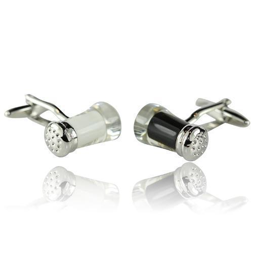 Salt And Pepper Cufflinks-Cufflinks-TheCuffShop-C01099-TheCuffShop.com.au