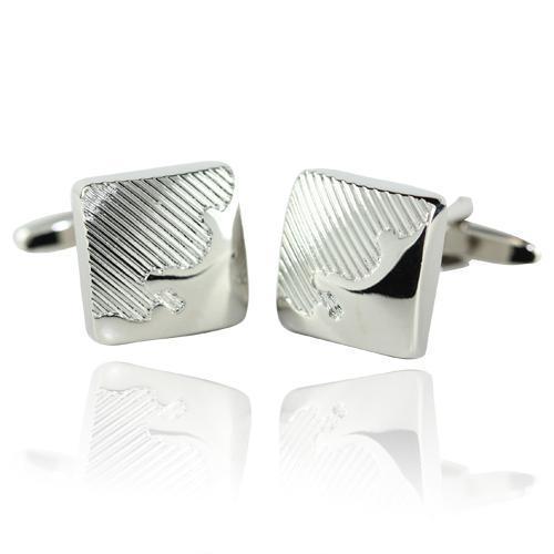 Silver Chasm Cufflinks-Cufflinks-TheCuffShop-C00257-TheCuffShop.com.au