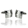 Silver Horiztonal Carvings Cufflinks-Cufflinks-TheCuffShop-C00627-TheCuffShop.com.au