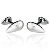 Silver Tear Drop Cufflinks-Cufflinks-TheCuffShop-C00660-TheCuffShop.com.au