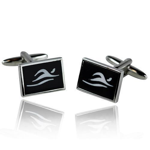 Swimming Cufflinks-Cufflinks-TheCuffShop-C00198-TheCuffShop.com.au